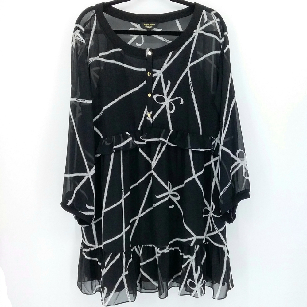 NWT Juicy Couture Black Label Ribbons Dress
